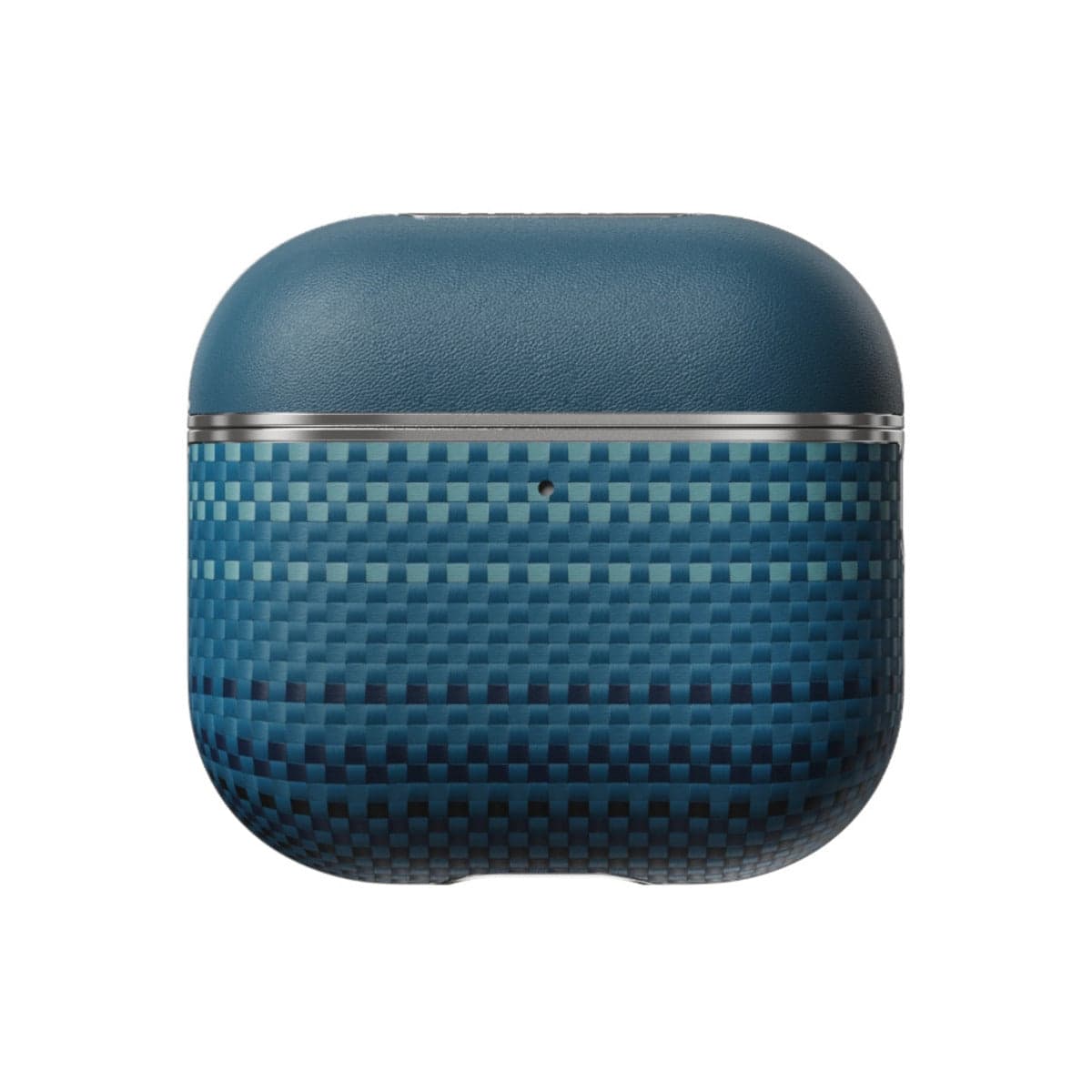 Kryt pro AirPods 4 Pitaka Aramid Fiber Magnetic Case - modrý - náhled 2