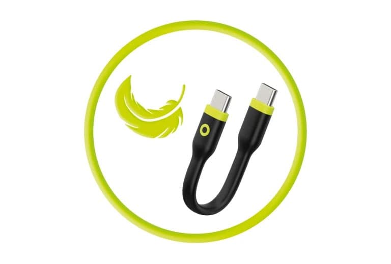 Kabel 60W Mobile Origin Compact USB-C / USB-C 10 cm - černý - náhled 4