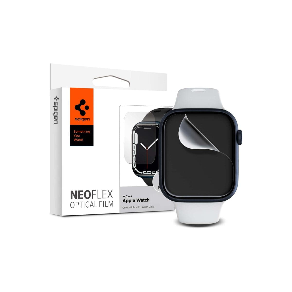 Sada ochranných fólií na Apple Watch 45 mm Spigen Film Neo Flex