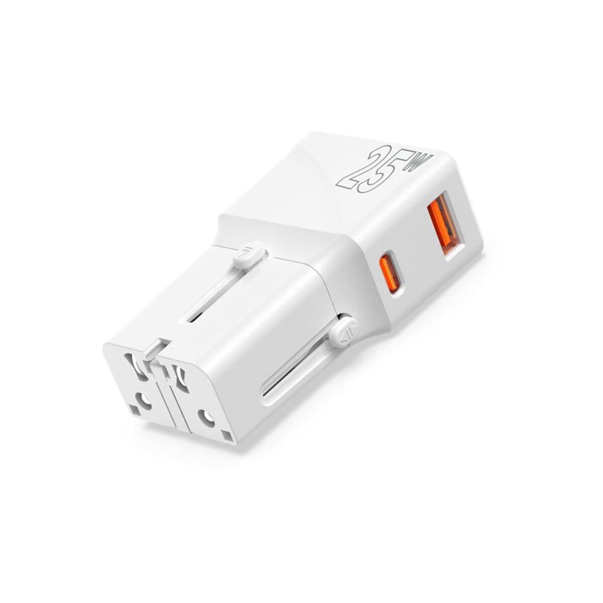 25W Cestovní adaptér Mobile Origin Travel Adapter - bílý - náhled 1