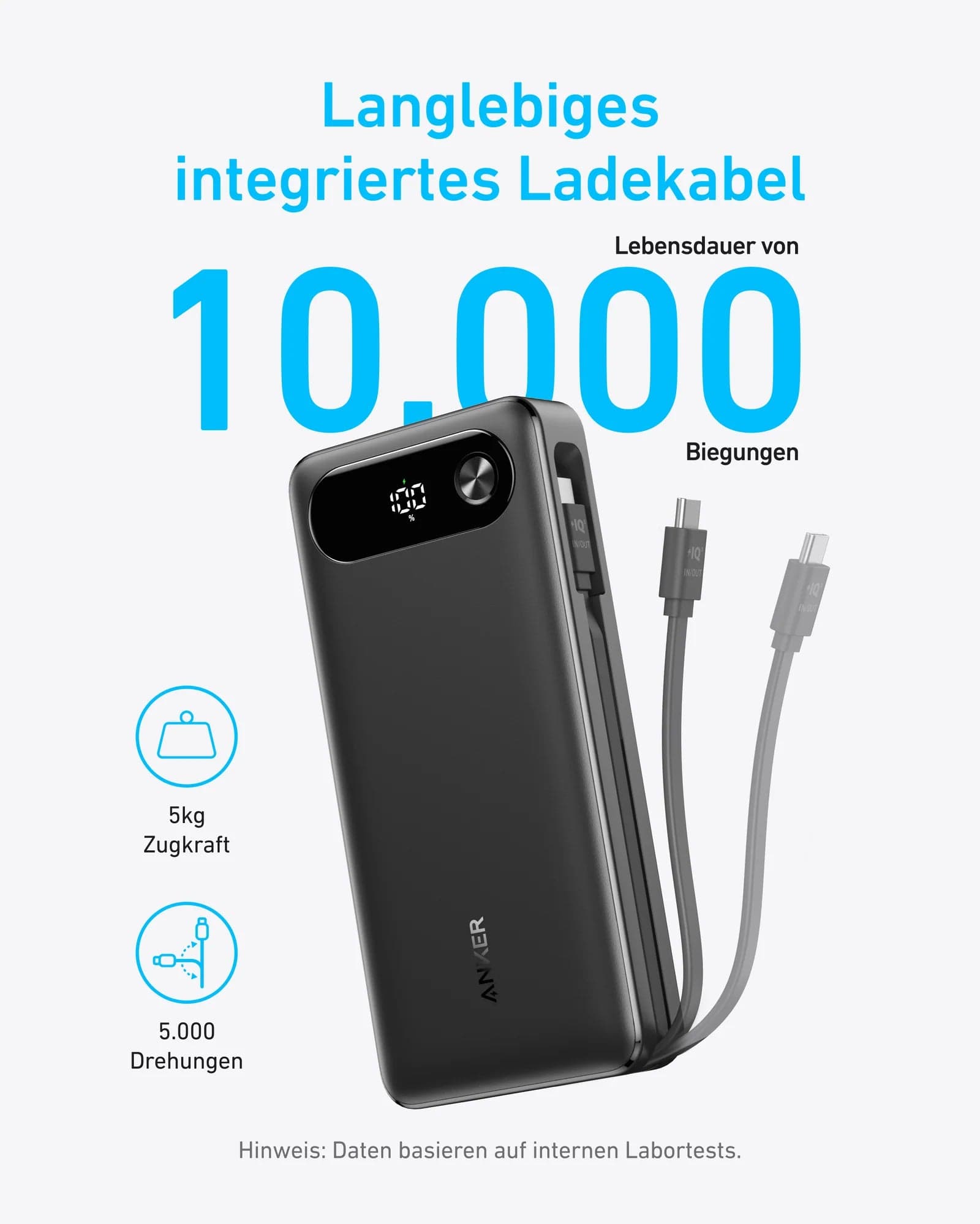 20 000 mAh powerbanka Anker 87W - černá - náhled 3
