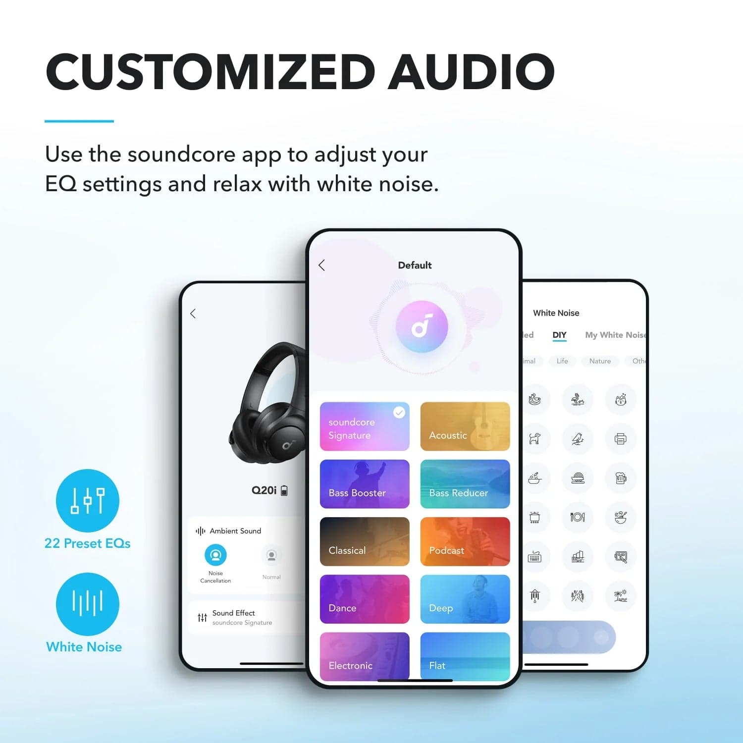 Bezdrátová sluchátka Anker soundcore Q20i - černá - náhled 3