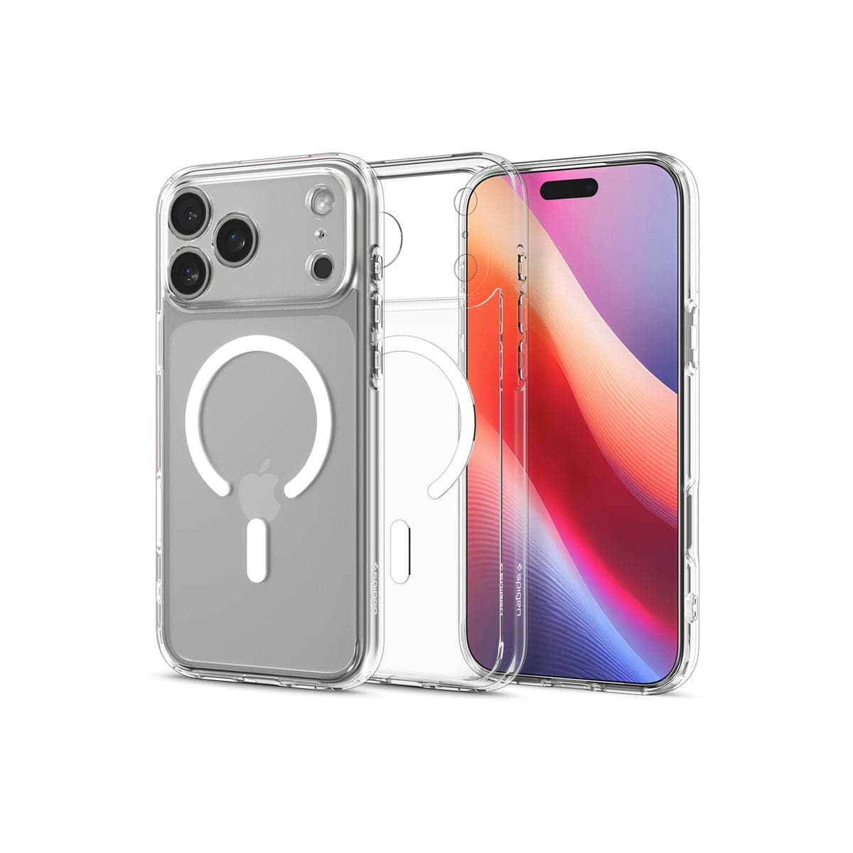 Kryt pro iPhone 17 Pro Max Spigen Ultra Hybrid MagSafe - průhledně bílý - náhled 3