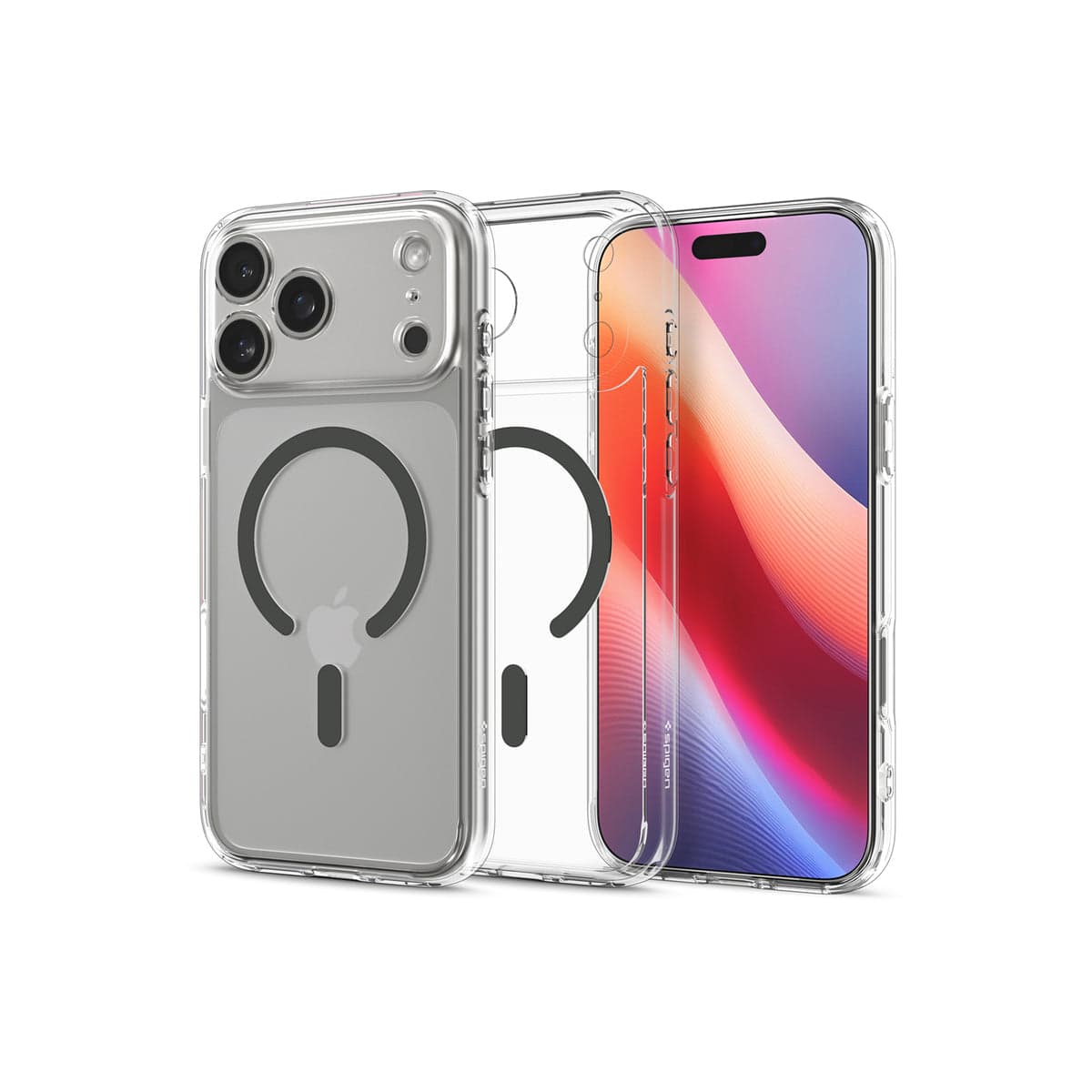 Kryt pro iPhone 17 Pro Max Spigen Ultra Hybrid MagSafe - průhledně grafitový - náhled 3
