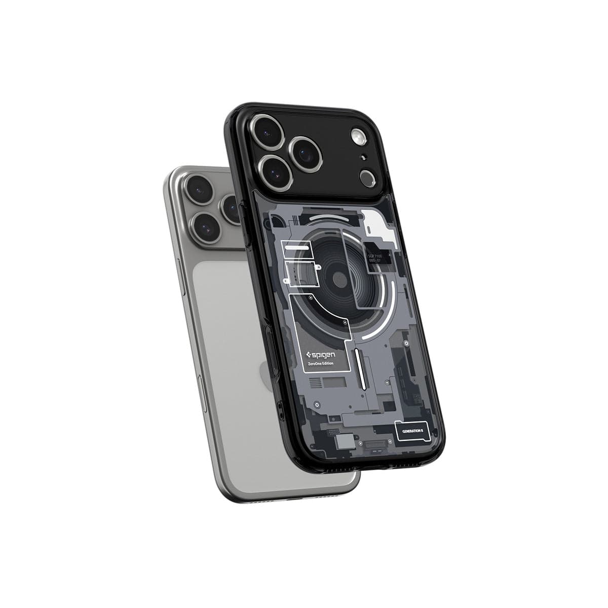Kryt pro iPhone 17 Pro Max Spigen Ultra Hybrid MagSafe - zero one black - náhled 5