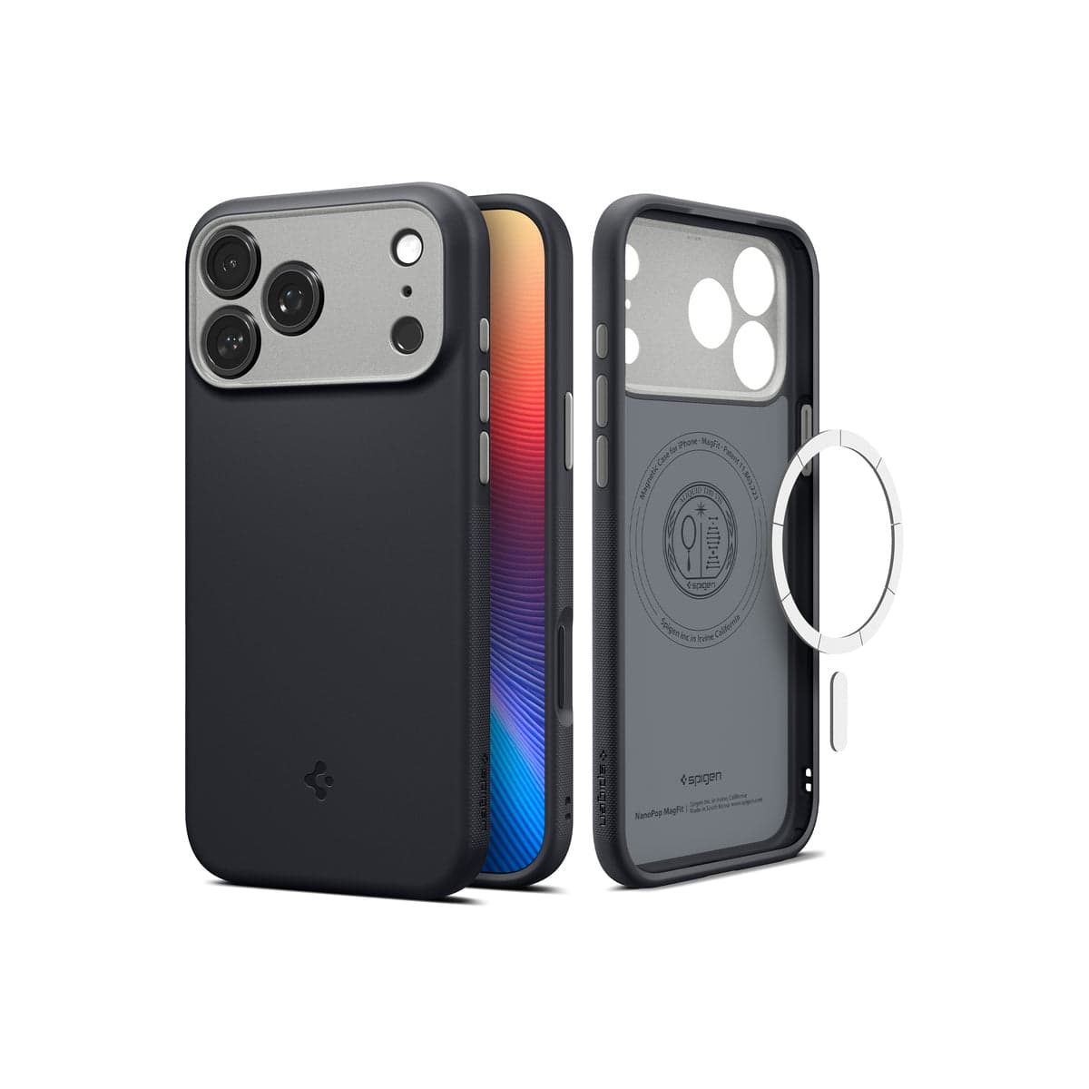 Kryt pro iPhone 17 Pro Spigen Nano Pop MagSafe - černý sezam - náhled 2
