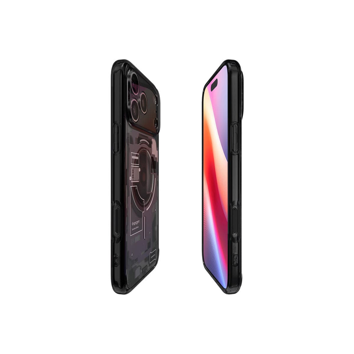 Kryt pro iPhone 17 Pro Spigen Ultra Hybrid MagSafe - zero one black - náhled 4