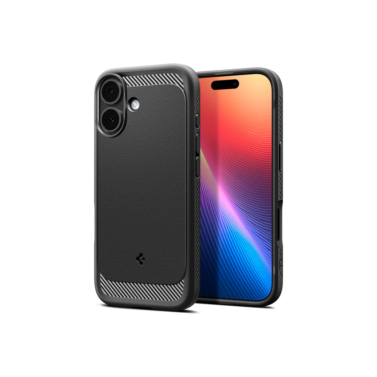 Kryt pro iPhone 17 Spigen Rugged Armor MagSafe - matně černý - náhled 3