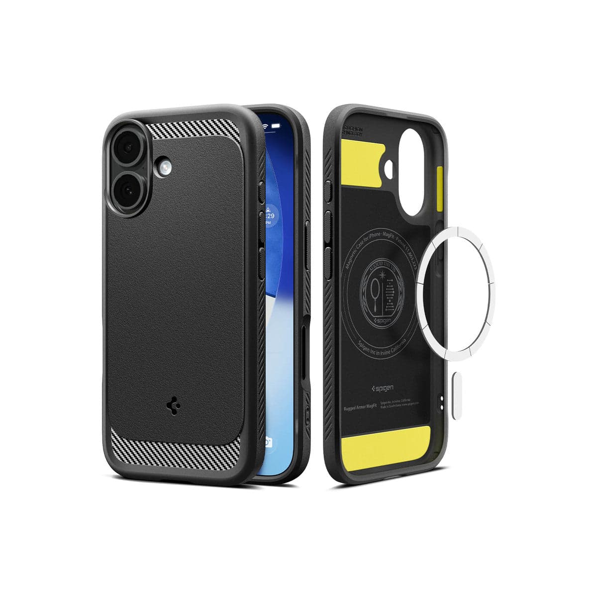 Kryt pro iPhone 17 Spigen Rugged Armor MagSafe - matně černý - náhled 2