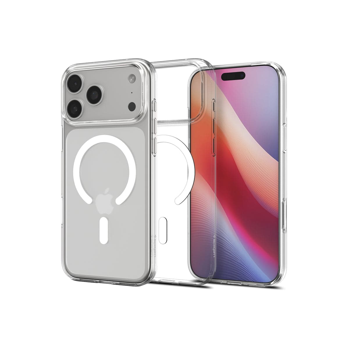 Kryt pro iPhone 17 Pro Spigen Liquid Crystal MagSafe - průhledně bílý - náhled 2