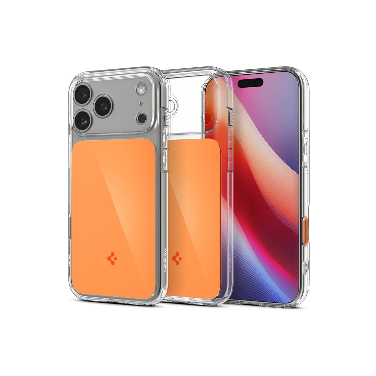Kryt pro iPhone 17 Pro Spigen Ultra Hybrid T MagSafe - lesklý oranžový - náhled 2