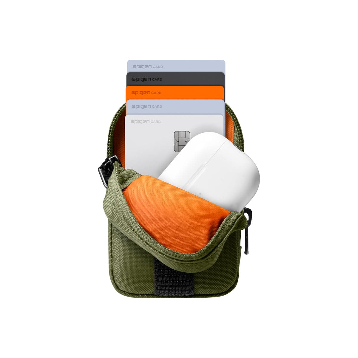 Univerzální organizér Spigen Portable Organizer Pouch TintapZip MagSafe - zelený - náhled 4