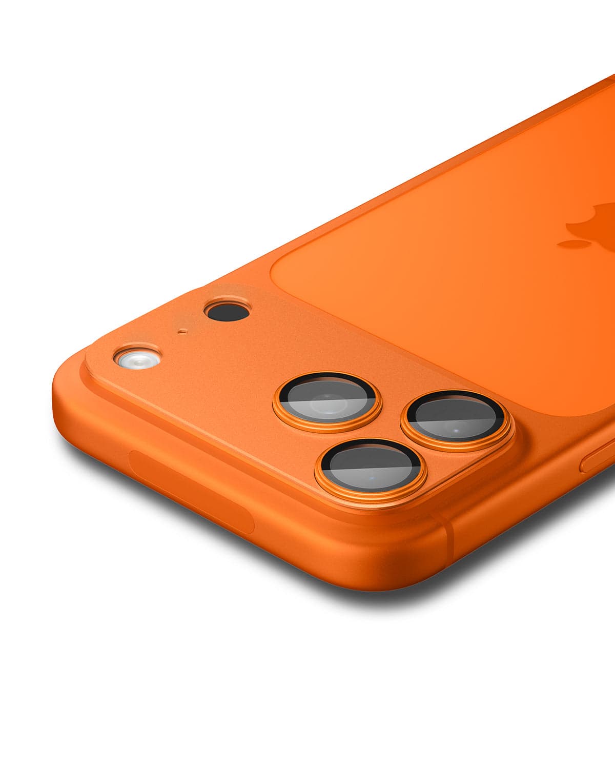 Sklo na fotoaparát pro iPhone 17 Pro Max Spigen Glass tR EZ Fit Optik Pro XL - oranžové - náhled 4