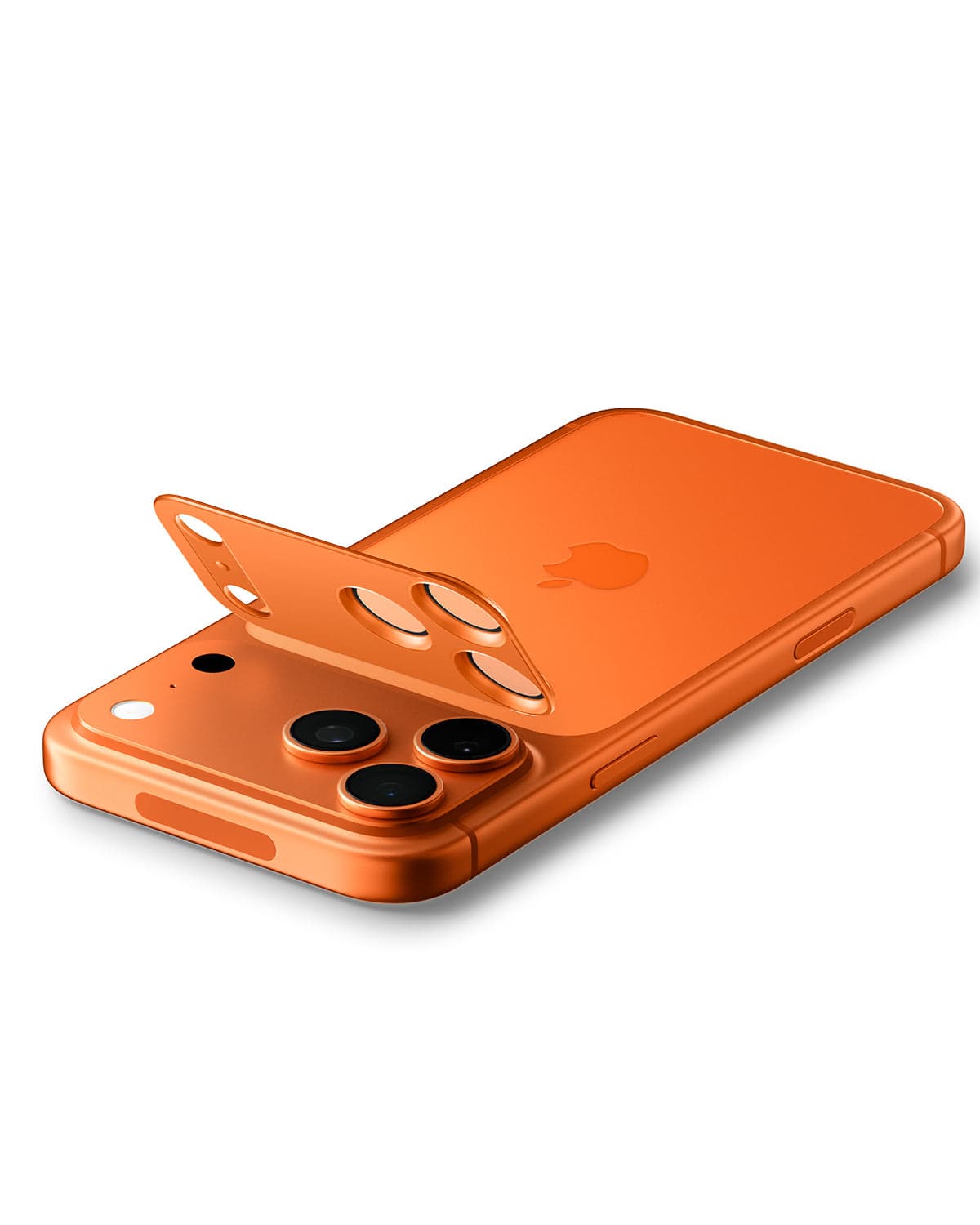 Sklo na fotoaparát pro iPhone 17 Pro Max Spigen Glass tR EZ Fit Optik Pro XL - oranžové - náhled 5