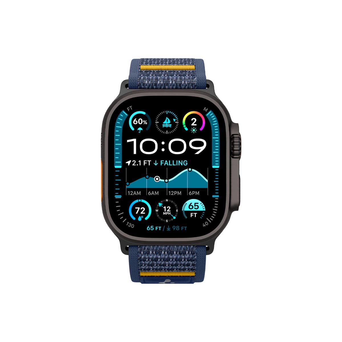 Řemínek pro Apple Watch 44mm/45mm/46mm/49mm Spigen Athlex Air Active Band - modrý - náhled 2