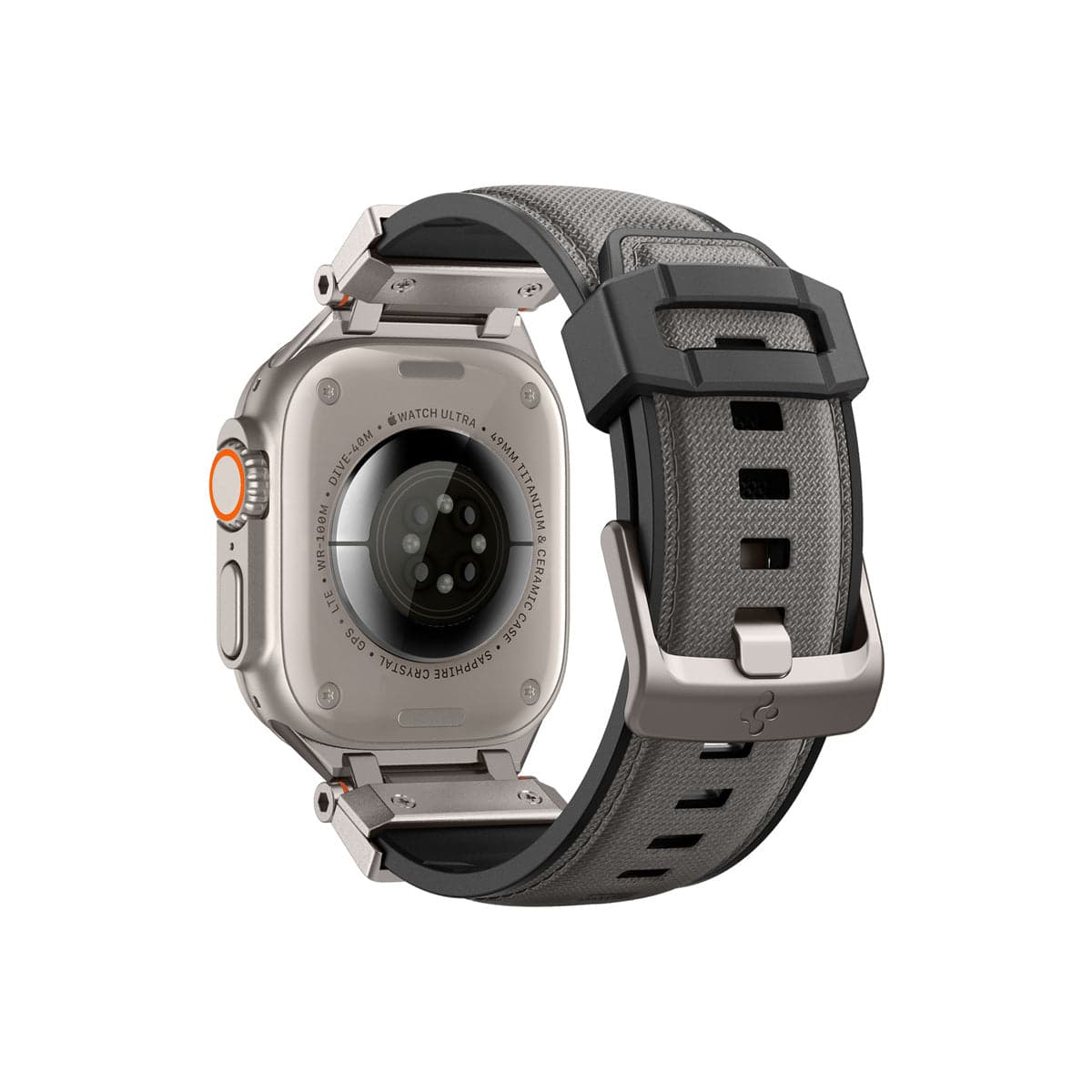 Řemínek pro Apple Watch 49mm/46mm/45mm/44mm Spigen DuraPro Armor - šedý - náhled 4