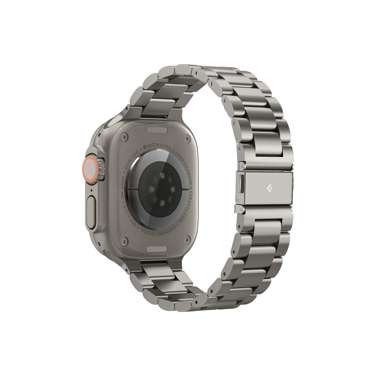Řemínek pro Apple Watch 49mm/46mm/45mm/44mm Spigen Modern Fit Titanium Band - přírodně titanový - náhled 5