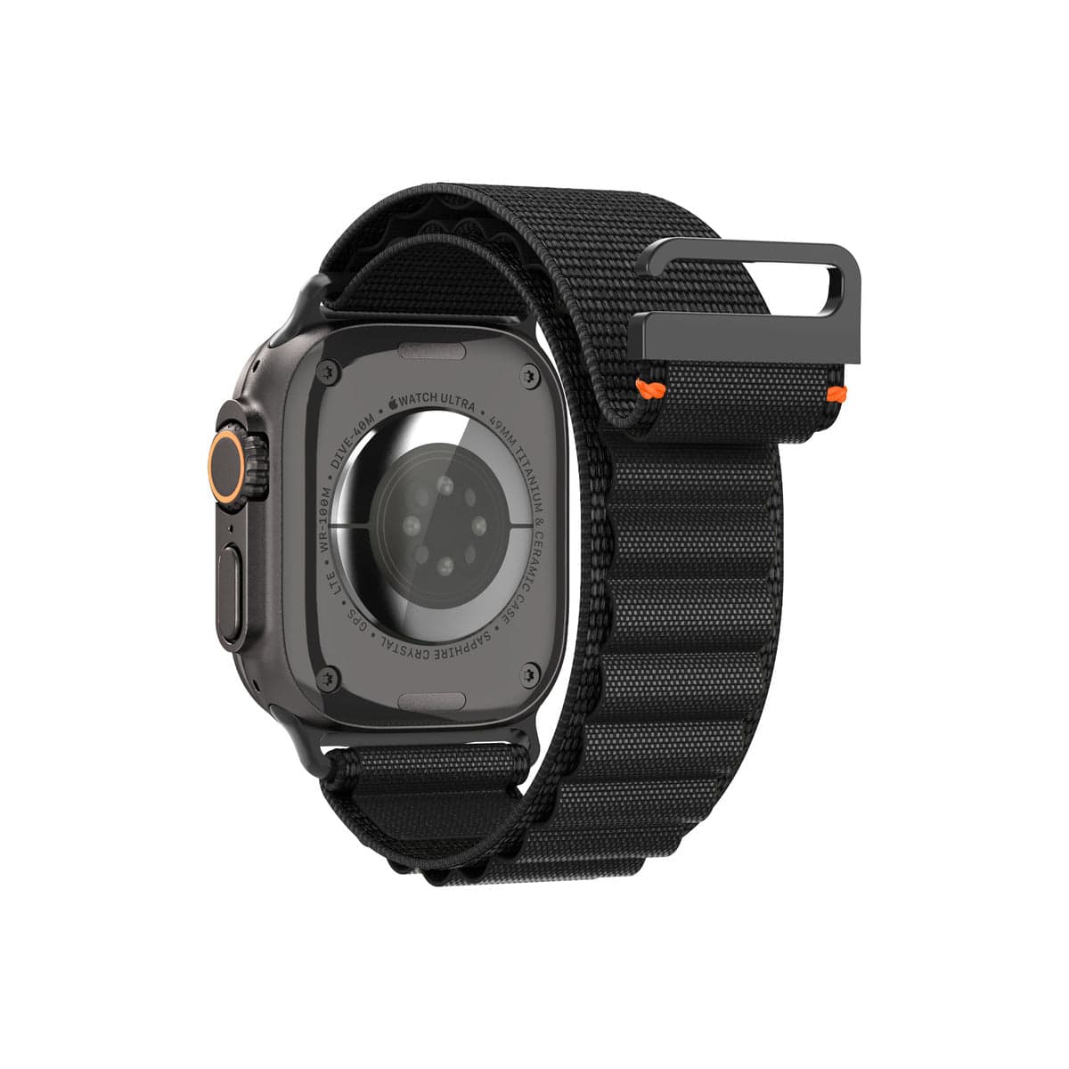 Řemínek pro Apple Watch 49mm/46mm/45mm/44mm Spigen Fabric Band - černý - náhled 4