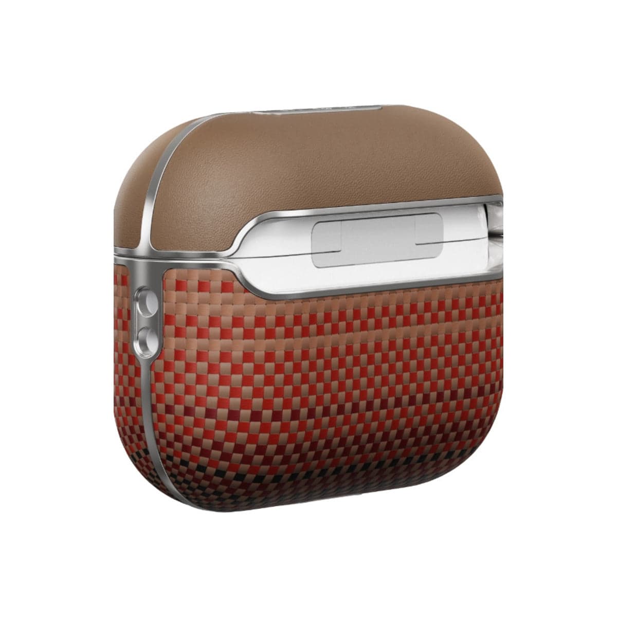 Kryt pro AirPods Pro 2 Pitaka Aramid Fiber Magnetic Case - bronzový - náhled 3