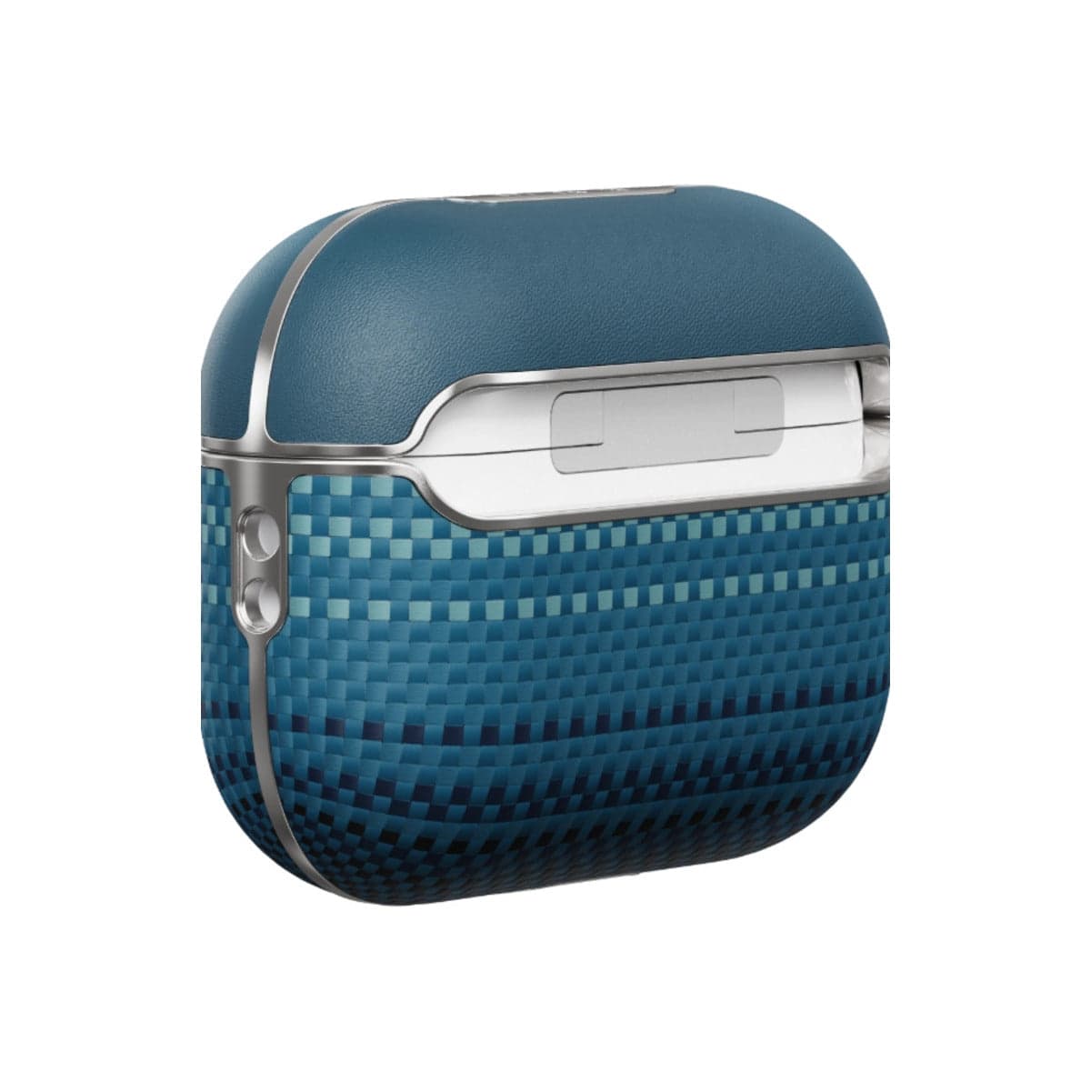 Kryt pro AirPods Pro 2 Pitaka Aramid Fiber Magnetic Case - modrý - náhled 3