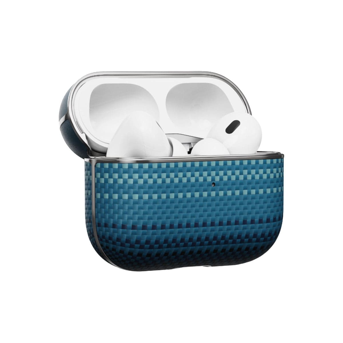 Kryt pro AirPods Pro 2 Pitaka Aramid Fiber Magnetic Case - modrý - náhled 1
