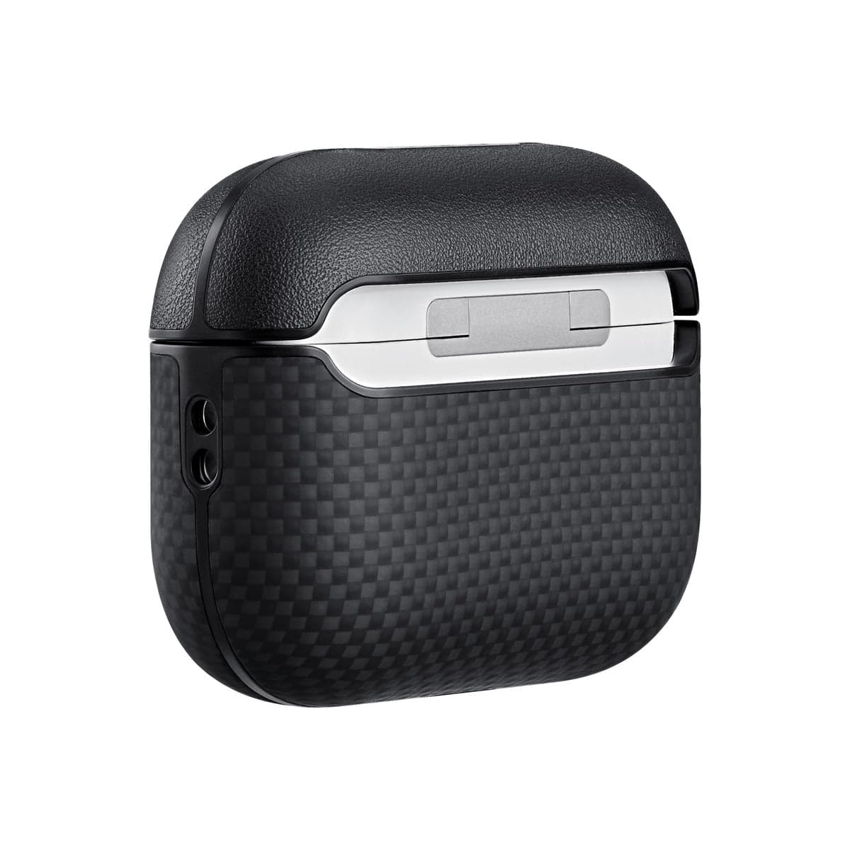 Pouzdro pro AirPods Pro 3 Pitaka Aramid Fiber Magnetic Case - černé - náhled 2