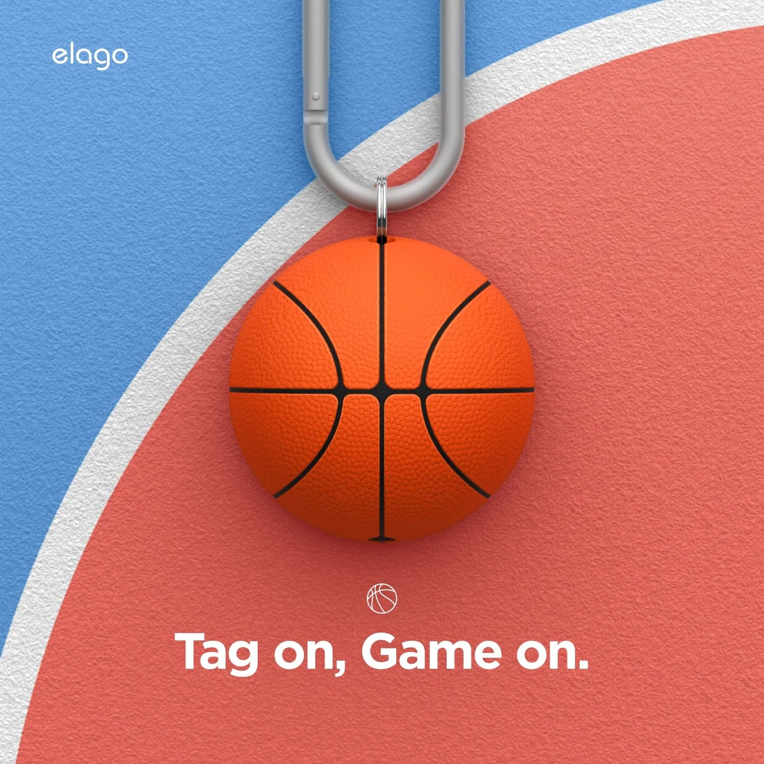 Pouzdro pro AirTag Elago Sport Edition Basketball - náhled 4
