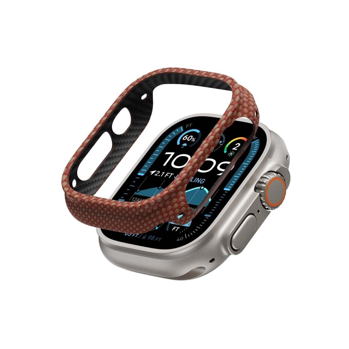 Pouzdro pro Apple Watch 49 mm Pitaka Air - bronzové - náhled 3