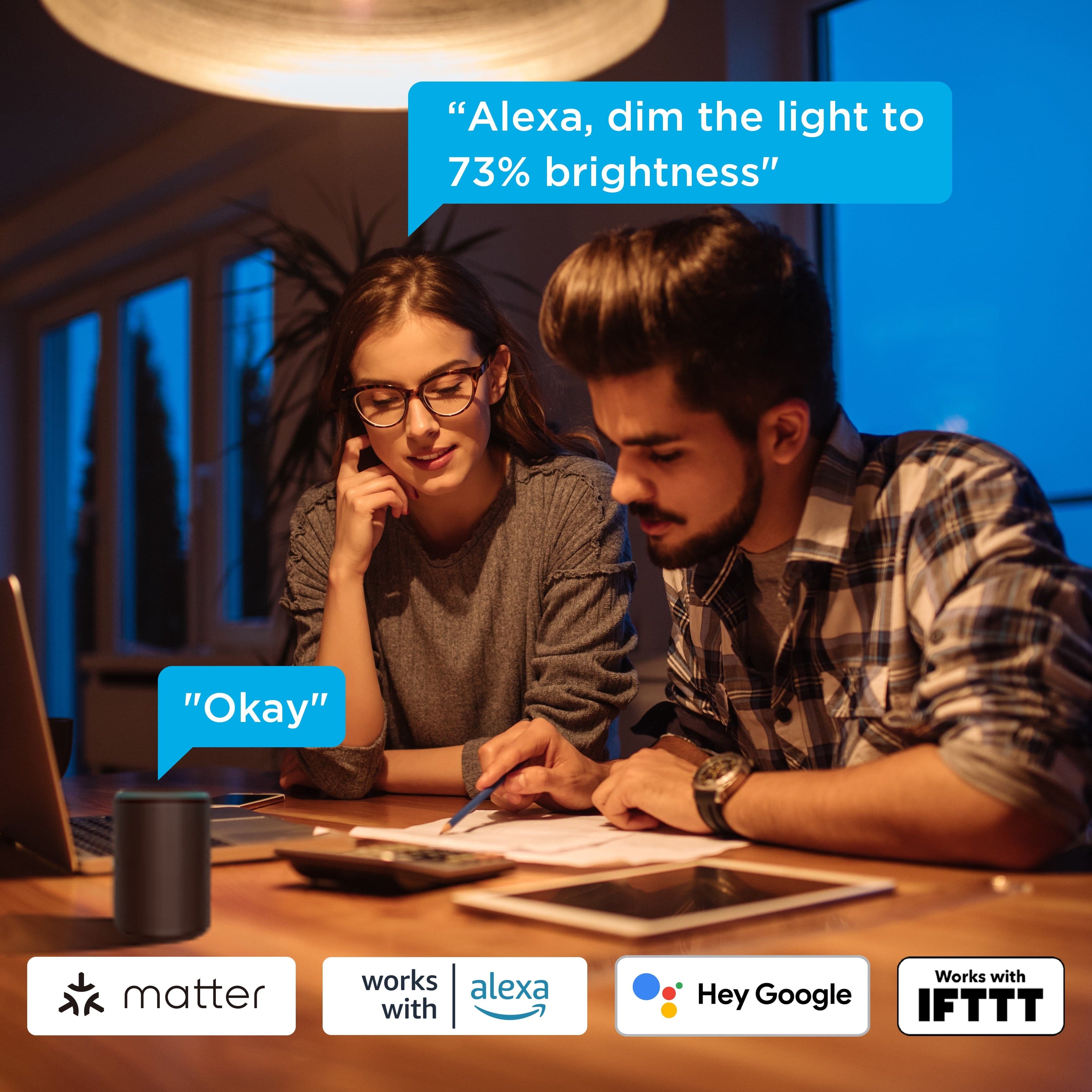 Chytré žárovky Govee Smart WW 9W E27 (2 ks) - náhled 3
