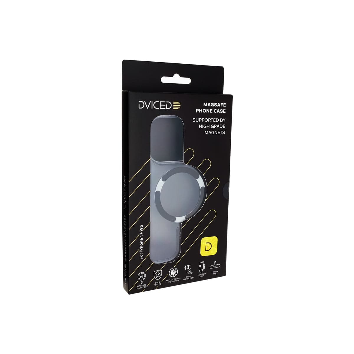 Kryt pro iPhone 17 Pro Dviced MagSafe Clear Case – černý - náhled 5