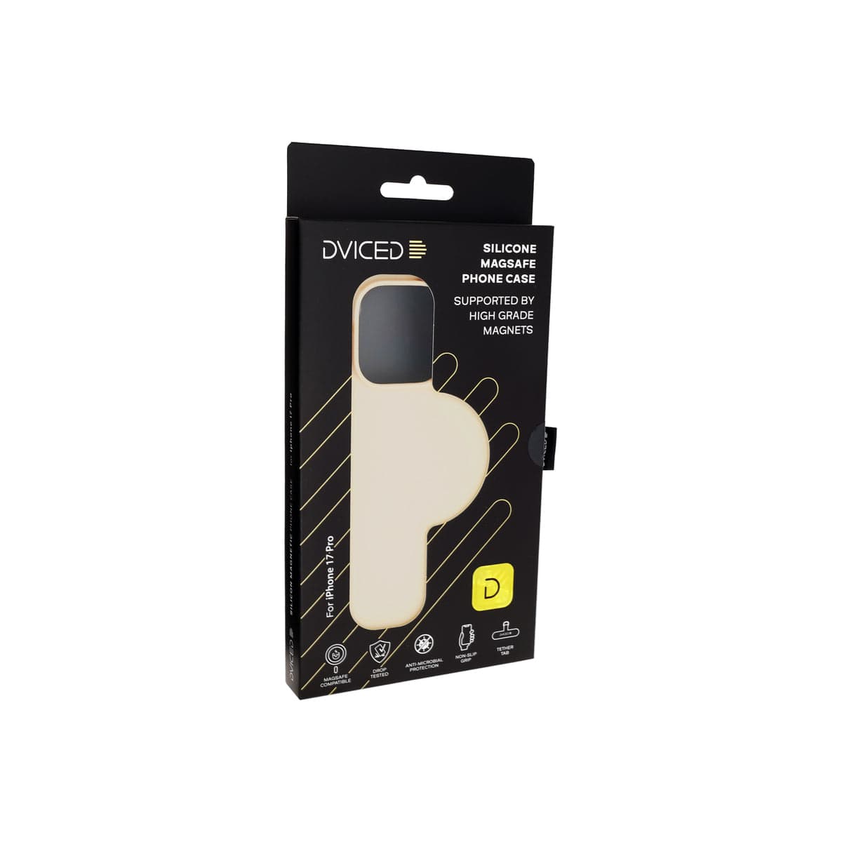 Kryt pro iPhone 17 Pro Dviced Silicone MagSafe Case – béžový - náhled 5