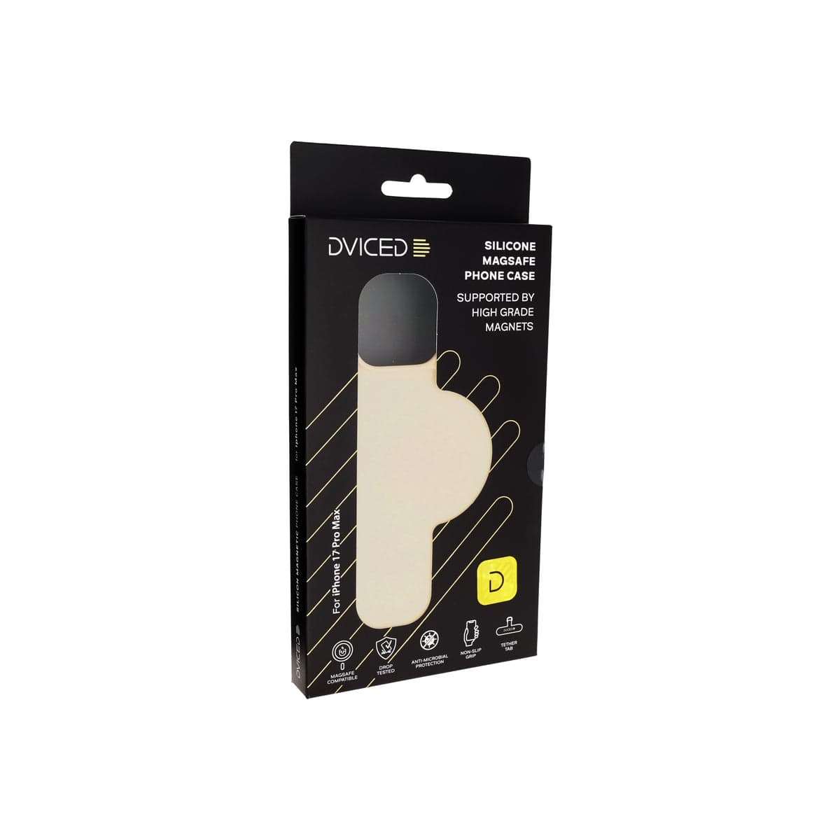 Kryt pro iPhone 17 Pro Max Dviced Silicone MagSafe Case – béžový - náhled 5
