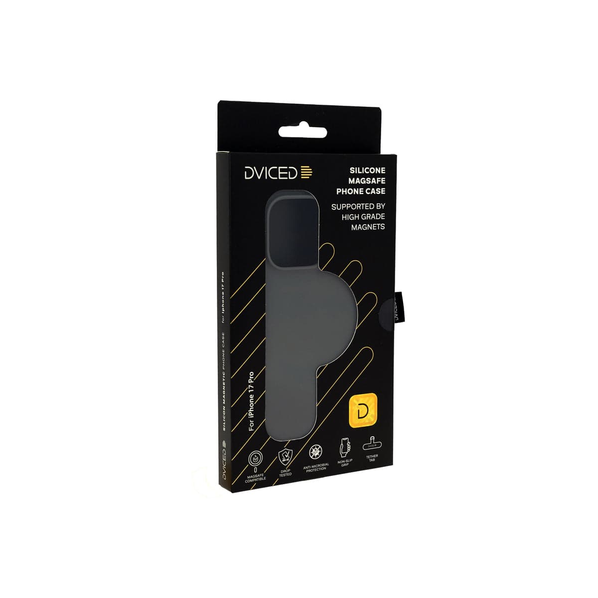 Kryt pro iPhone 17 Pro Dviced Silicone MagSafe Case – šedý - náhled 5