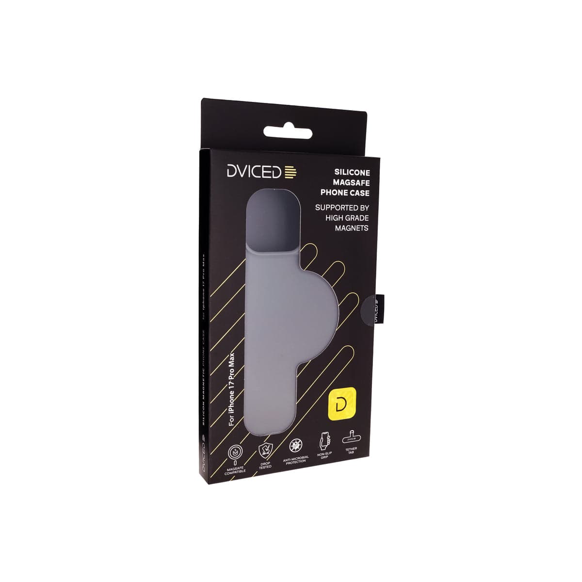Kryt pro iPhone 17 Pro Max Dviced Silicone MagSafe Case – šedý - náhled 5