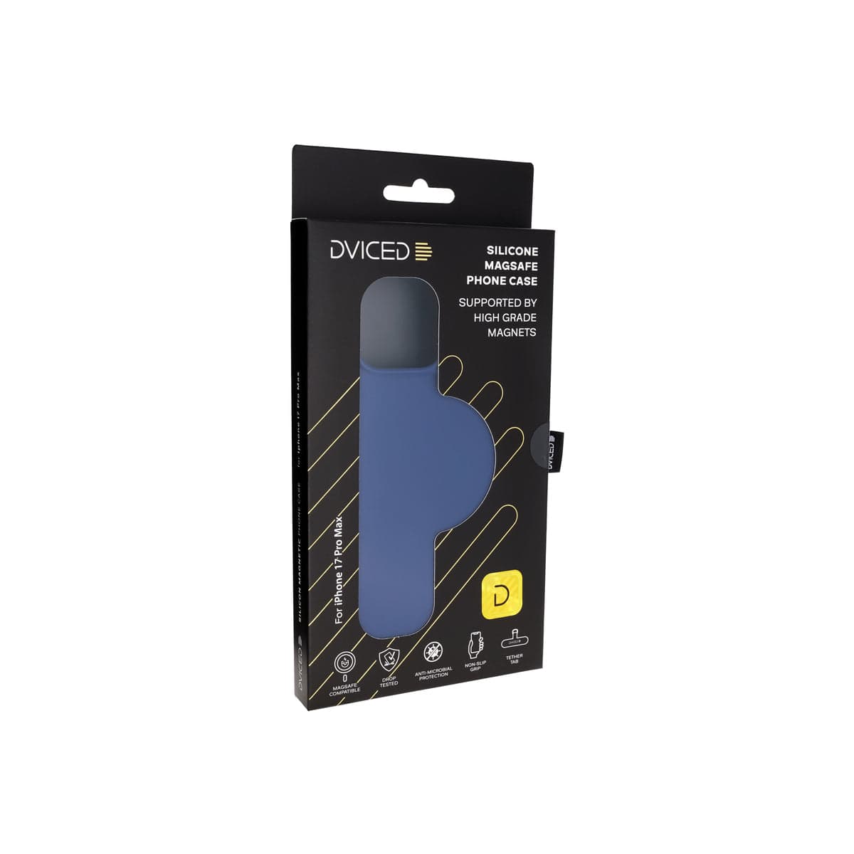 Kryt pro iPhone 17 Pro Max Dviced Silicone MagSafe Case – modrý - náhled 5
