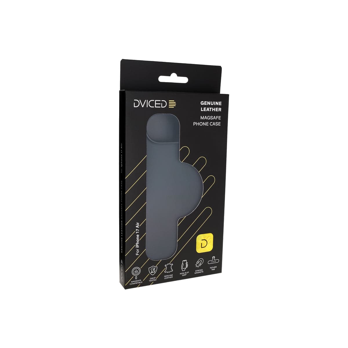 Kryt pro iPhone Air Dviced Leather MagSafe Case – černý - náhled 4