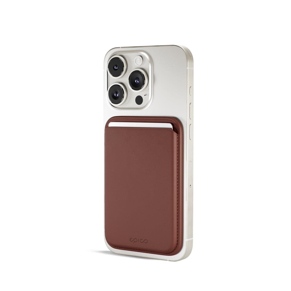 Magnetická peněženka Epico Mag+ Wallet - hnědá
