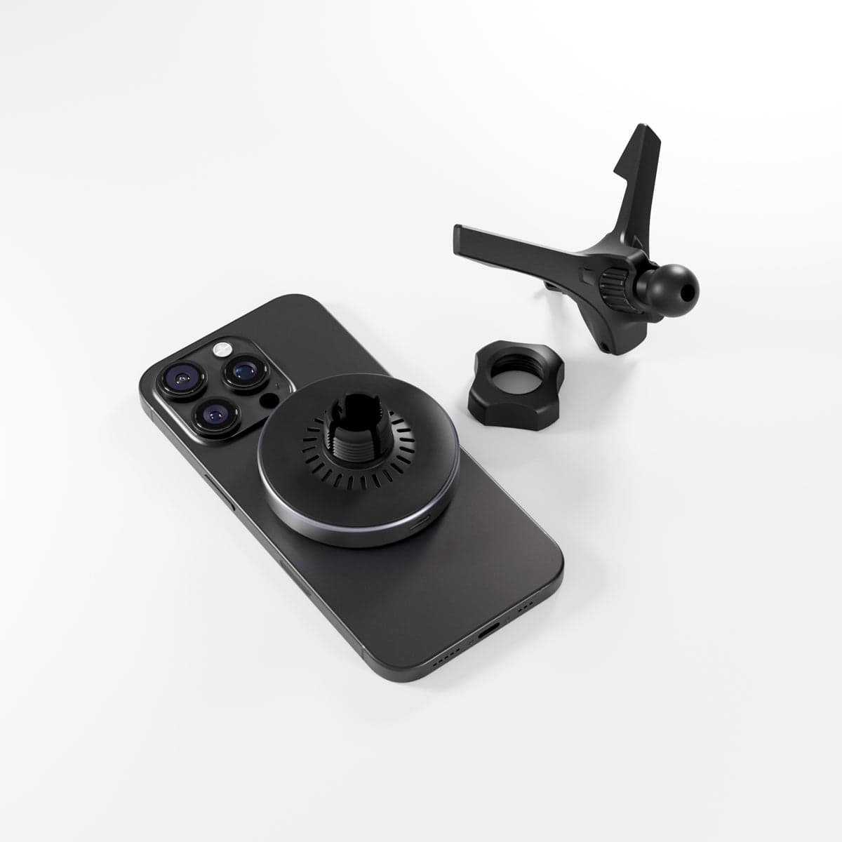 Bezdrátová nabíječka do auta UltraDrive Qi2 Alu Mag+ Wireless Car Charger ED70 - černá - náhled 2