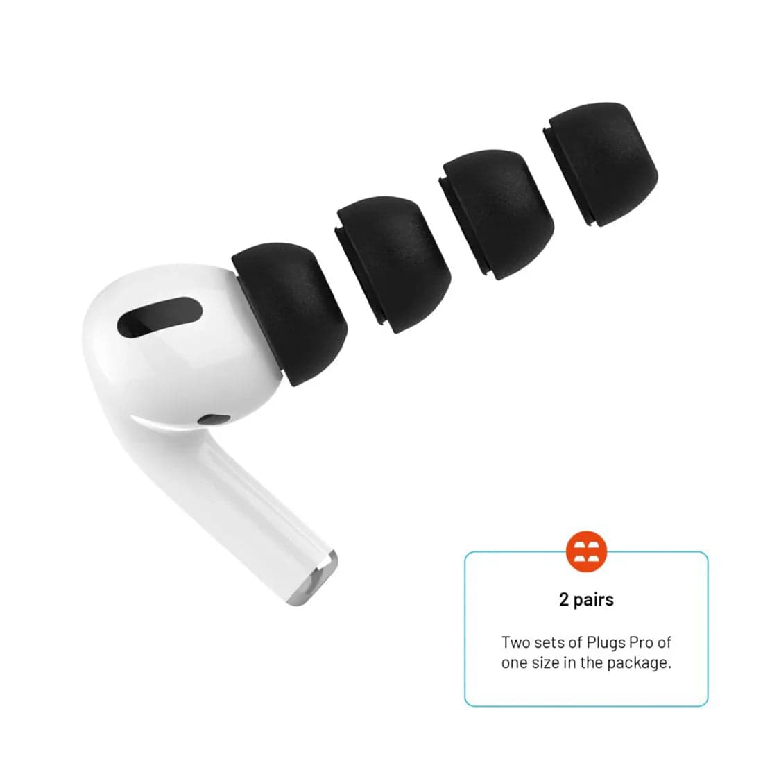 Náhradní špunty FIXED Plugs Pro pro AirPods Pro a AirPods Pro 2 (velikost S) - náhled 2