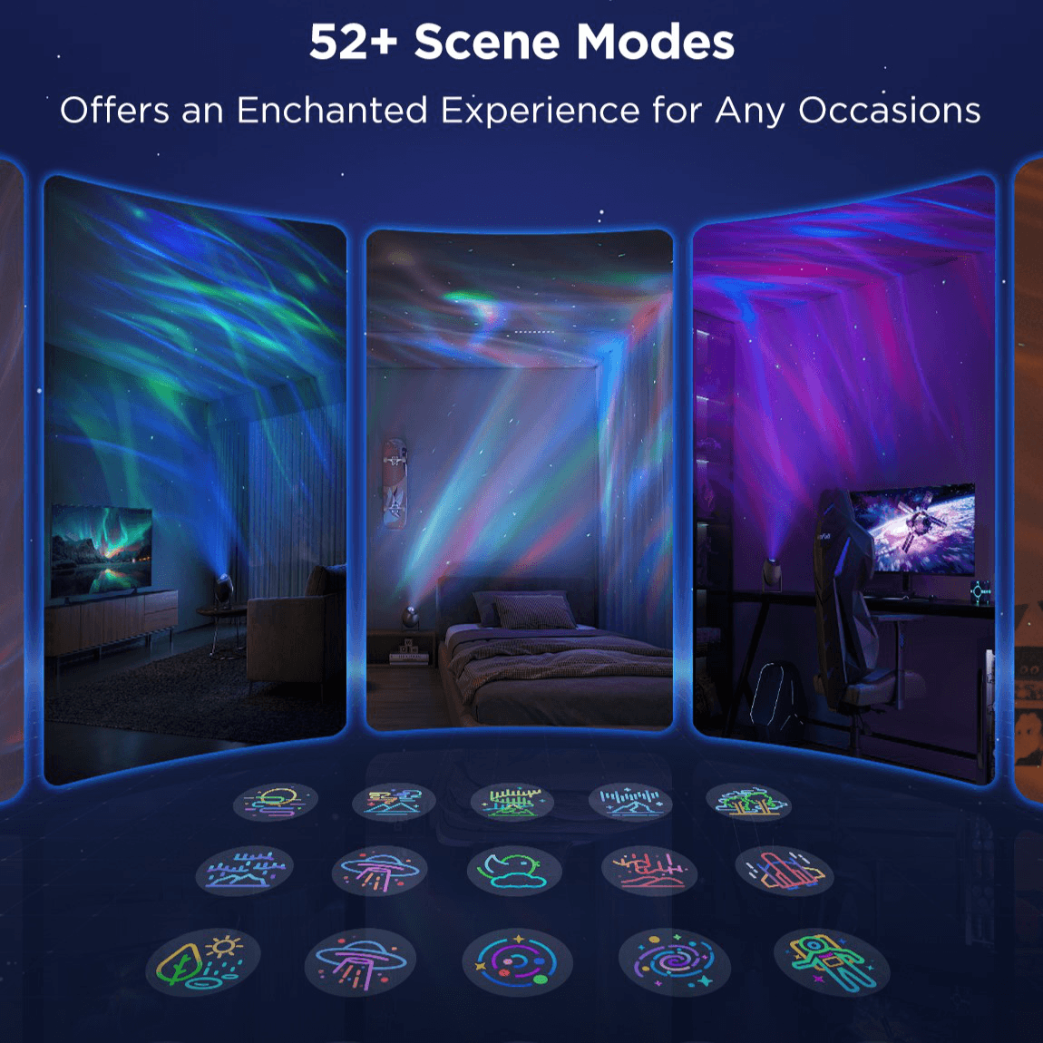 Chytrý hvězdný projektor Govee Galaxy Light Projector Pro Matter s reproduktorem - náhled 2