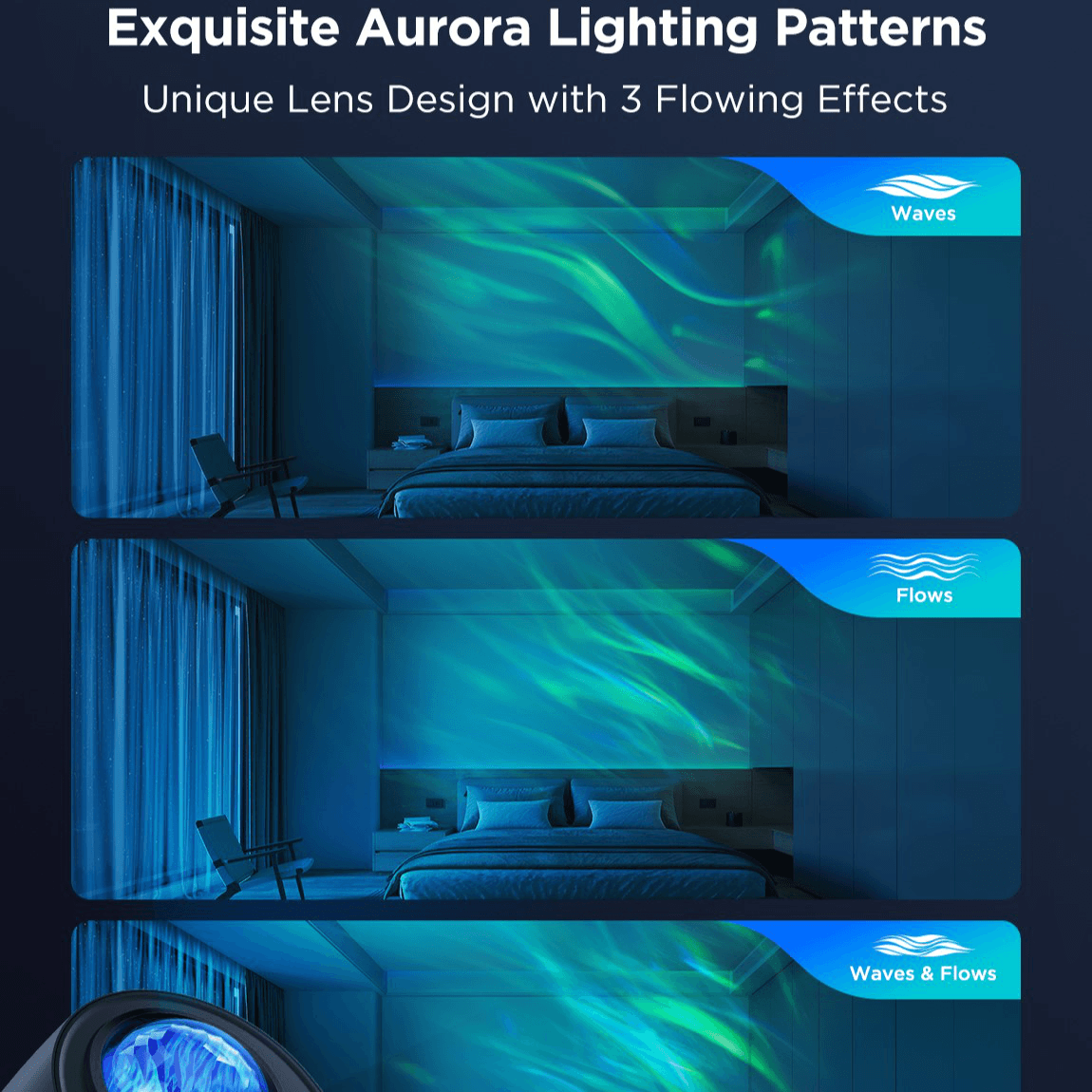 Chytrý hvězdný projektor Govee Galaxy Light Projector Pro Matter s reproduktorem - náhled 3