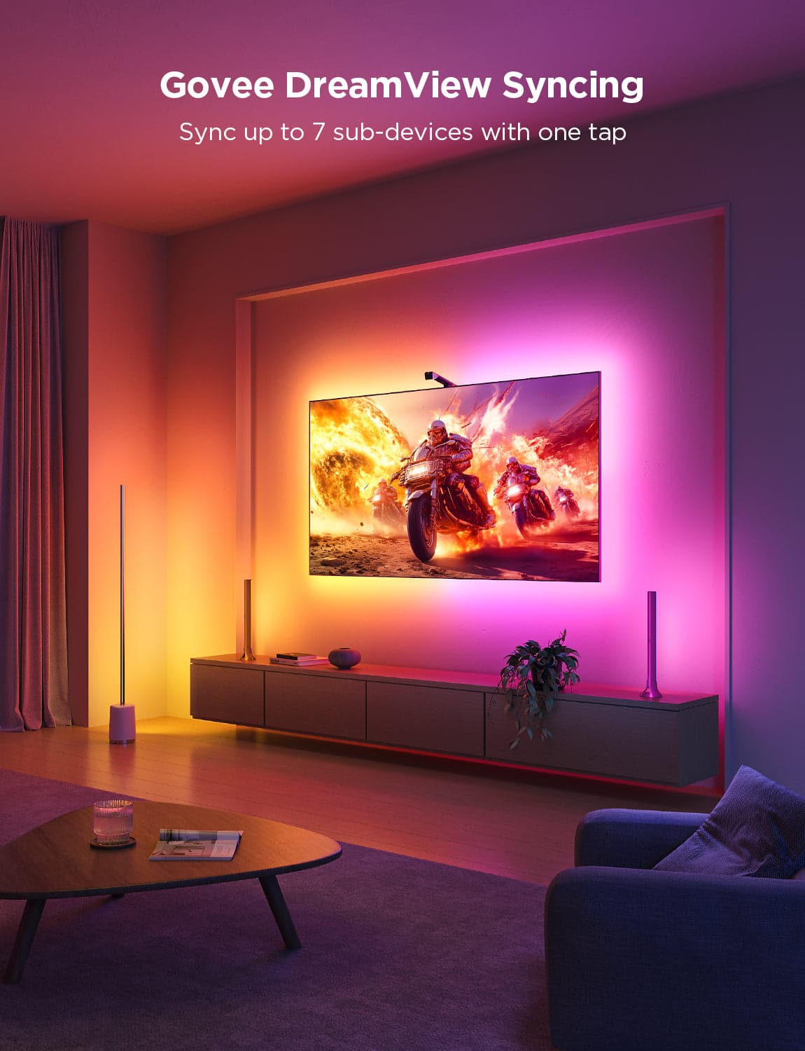 Ambientní osvětlení pro domácí kino Govee TV Backlight 3 Lite - náhled 5