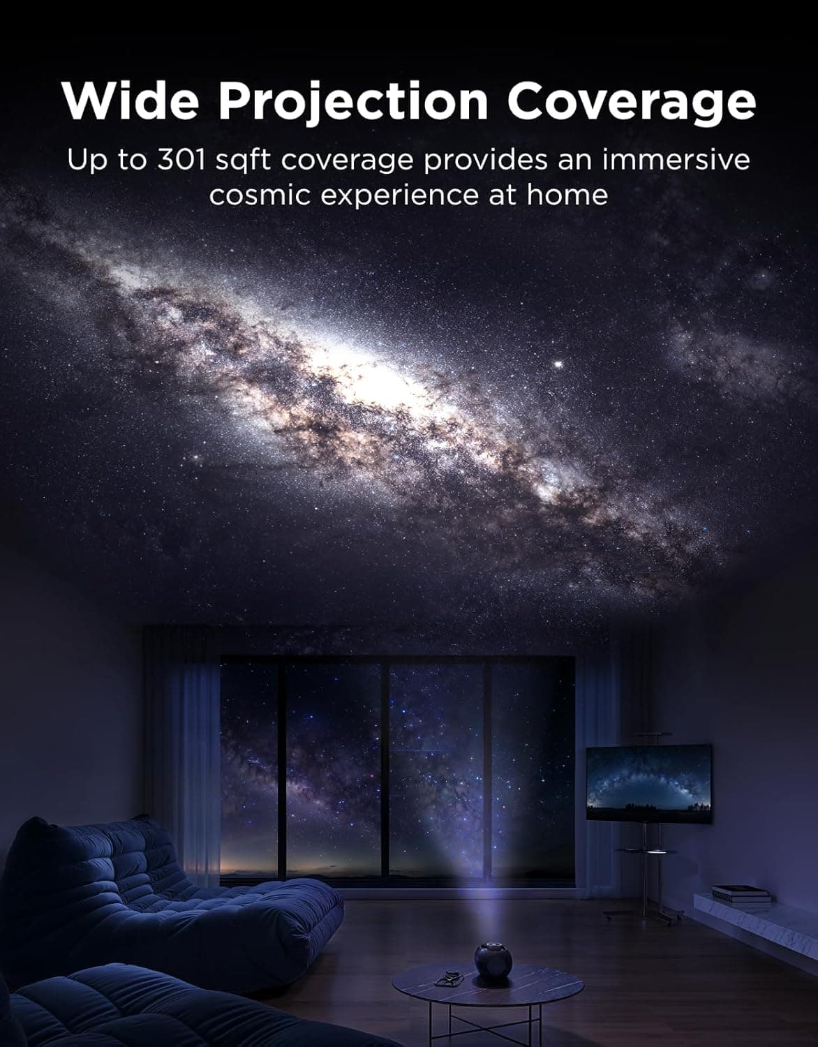 Chytrý hvězdný projektor Govee Galaxy Light Projector 2 Pro Matter s reproduktorem - náhled 3