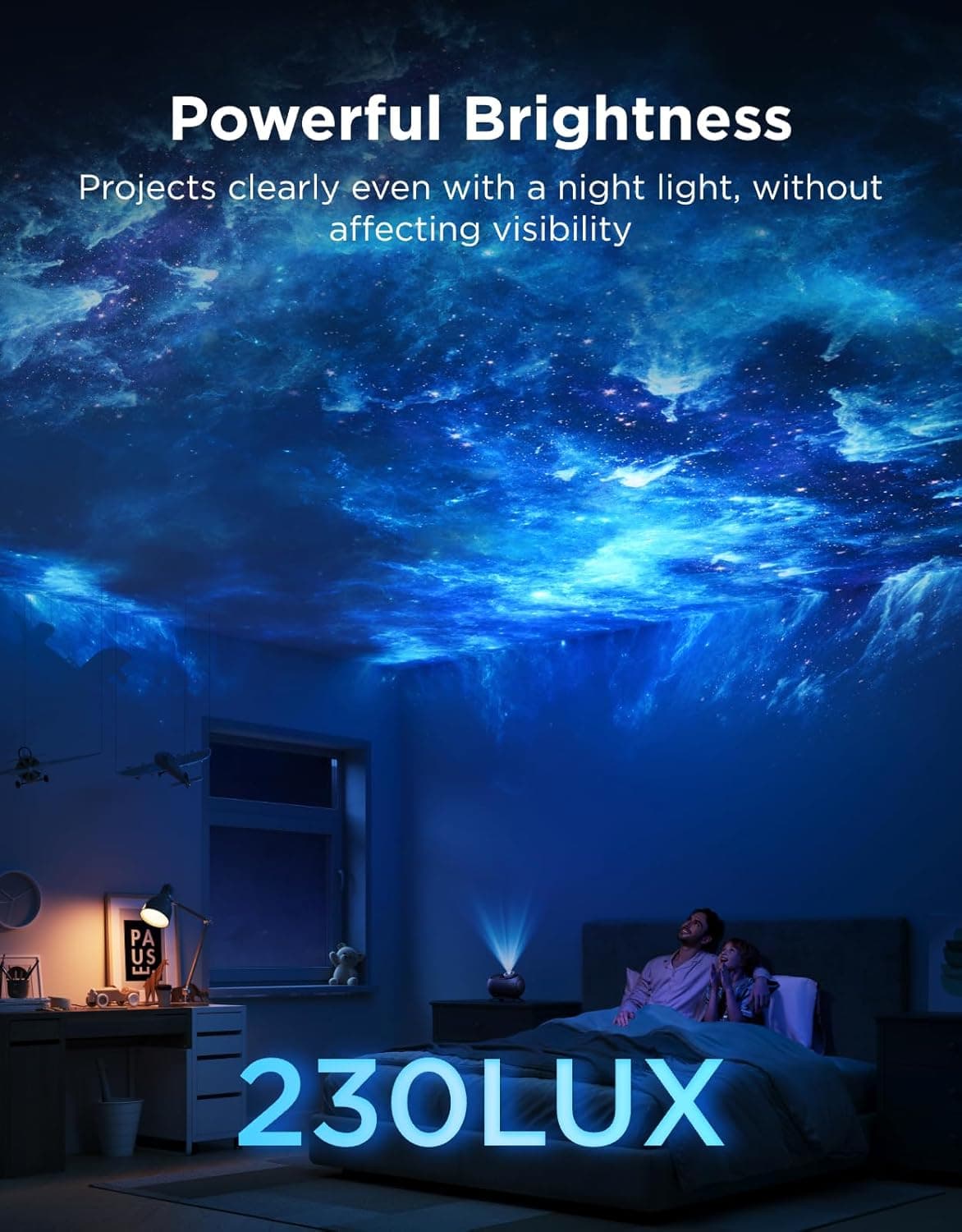 Chytrý hvězdný projektor Govee Galaxy Light Projector 2 Pro Matter s reproduktorem - náhled 4