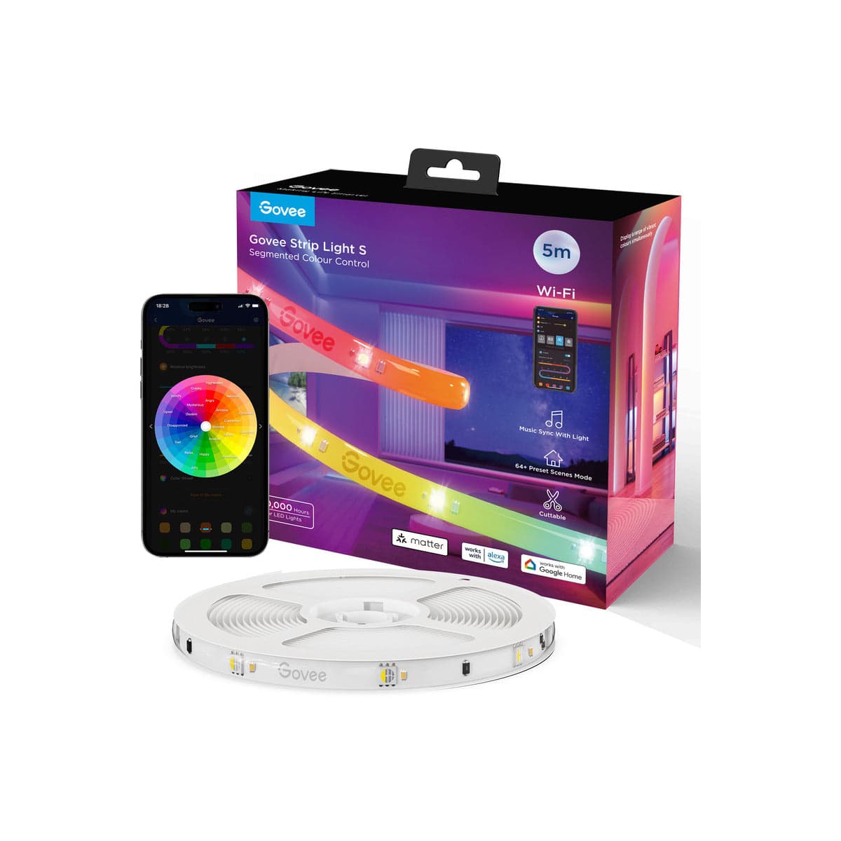LED pásek 5 m Govee WiFi RGBICW Smart PRO - náhled 1