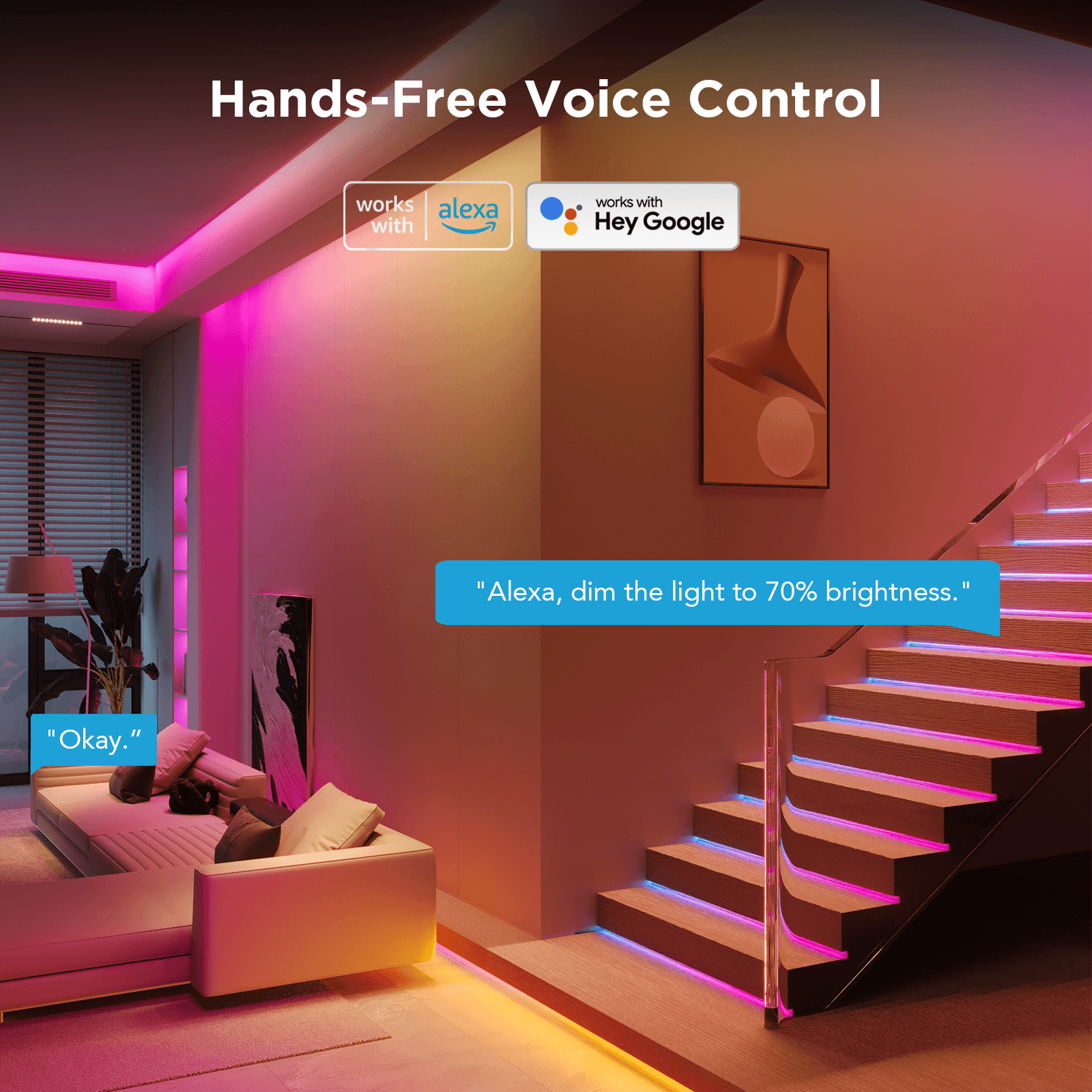 LED pásek 3 m Govee WiFi RGBICW Smart PRO - náhled 4