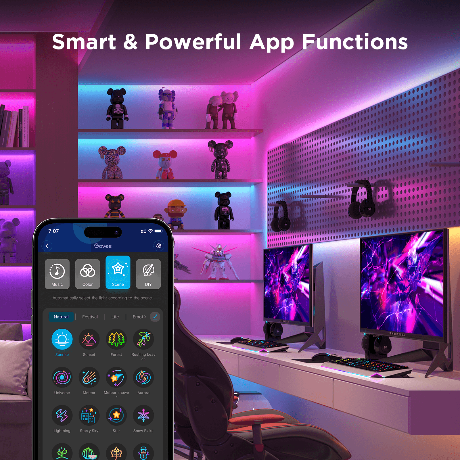 LED pásek 3 m Govee WiFi RGBICW Smart PRO - náhled 5