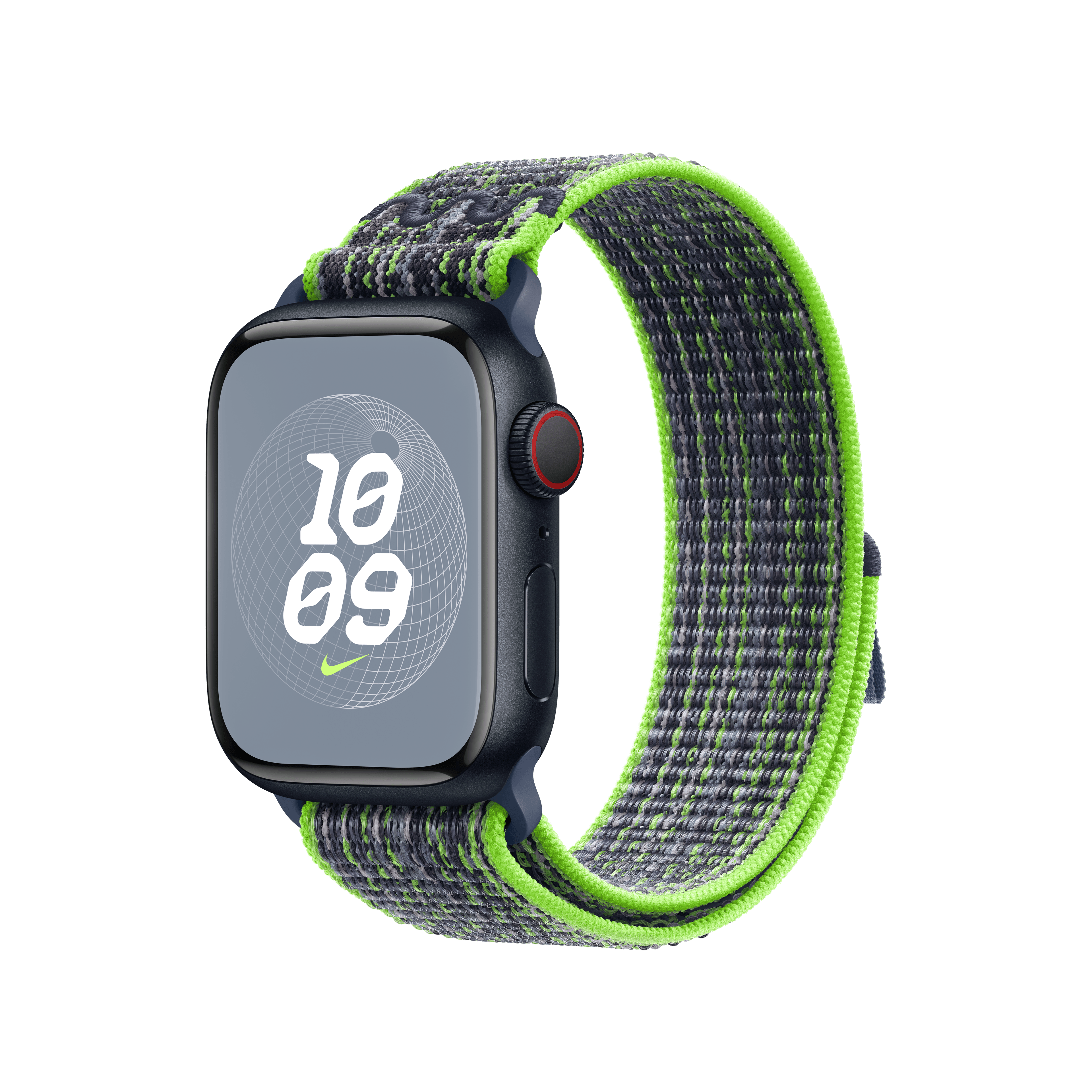 Apple Watch 38/40/41 mm jasně zelený / modrý provlékací sportovní řemínek Nike - náhled 2