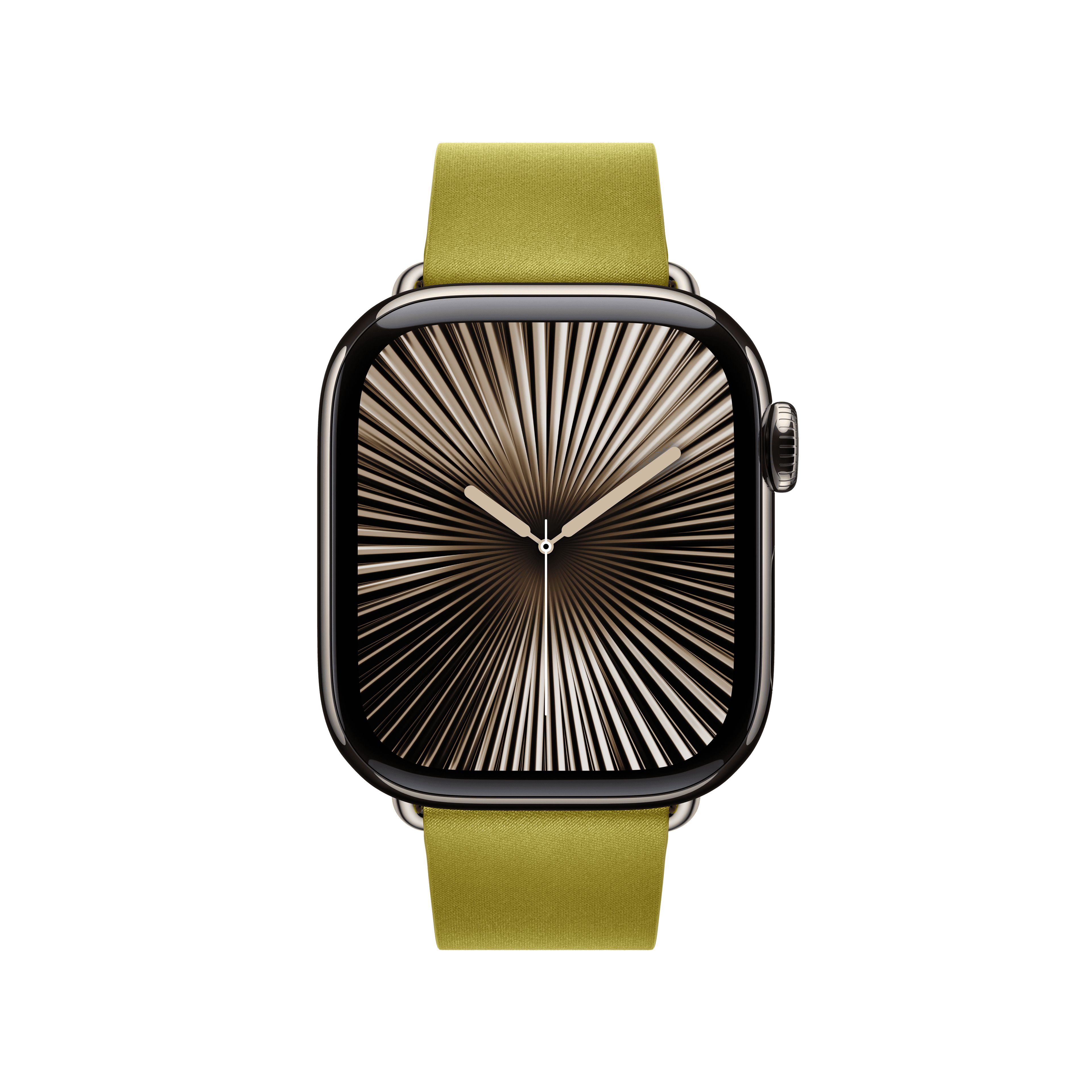 Apple Watch 38/40/41/42mm zelenožlutý řemínek s moderní přezkou – střední - náhled 3