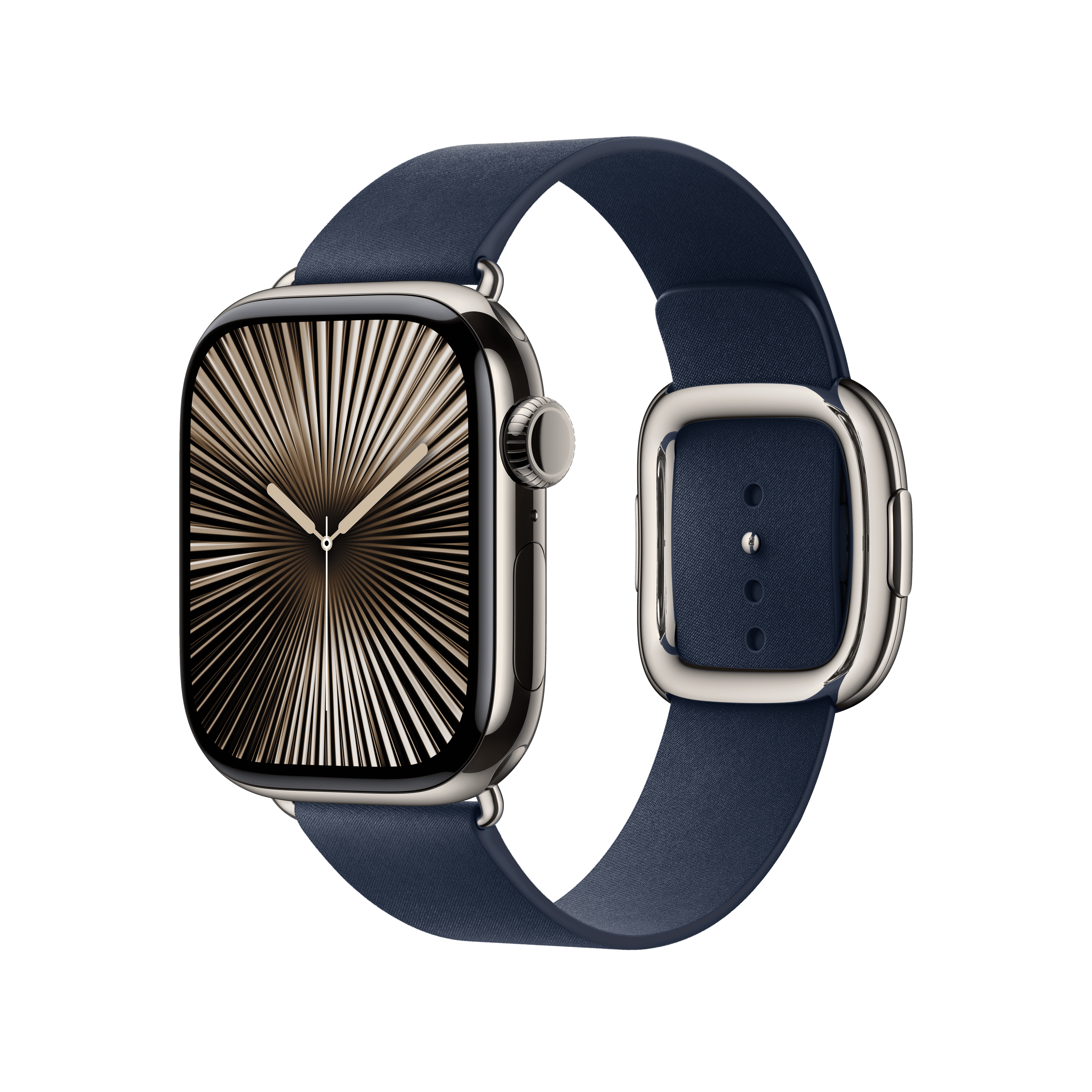 Apple Watch 38/40/41/42mm temně modrý řemínek s moderní přezkou – malý - náhled 2